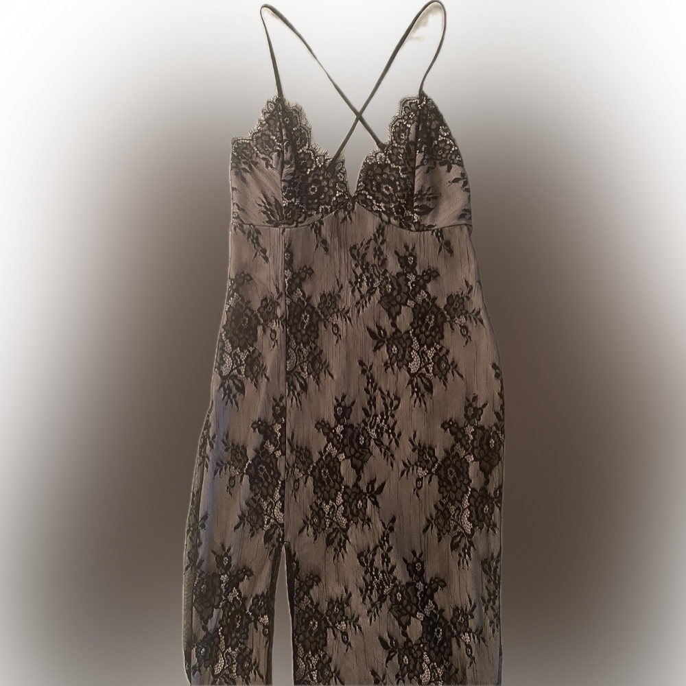 black lace dress